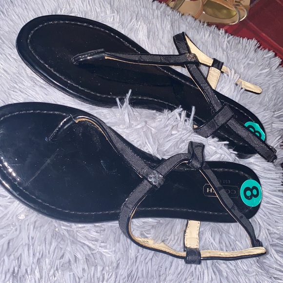 Black coach sandals - Picture 4 of 5